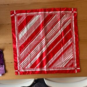 Echo Red and White Silk Accessory